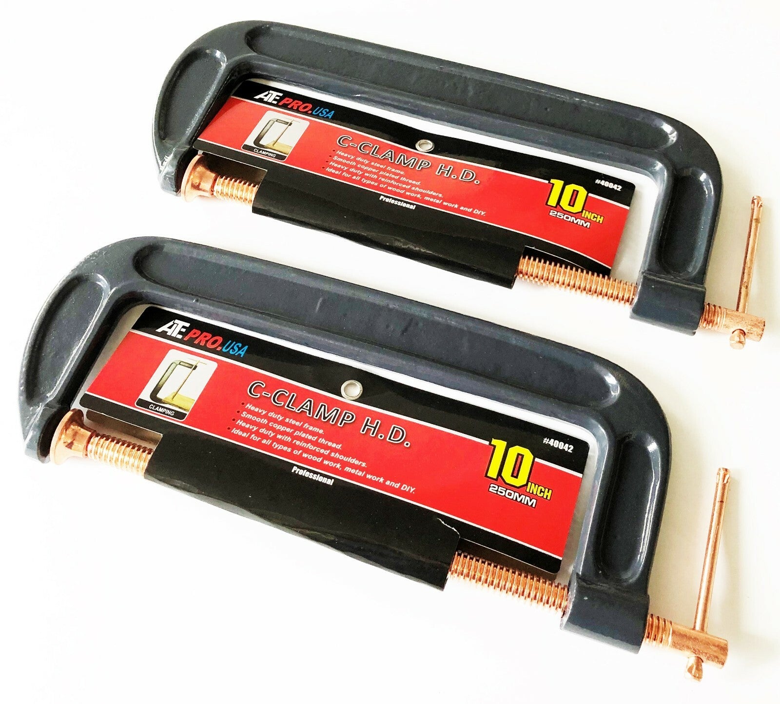 ATE Pro 10" Heavy Duty C-Clamps