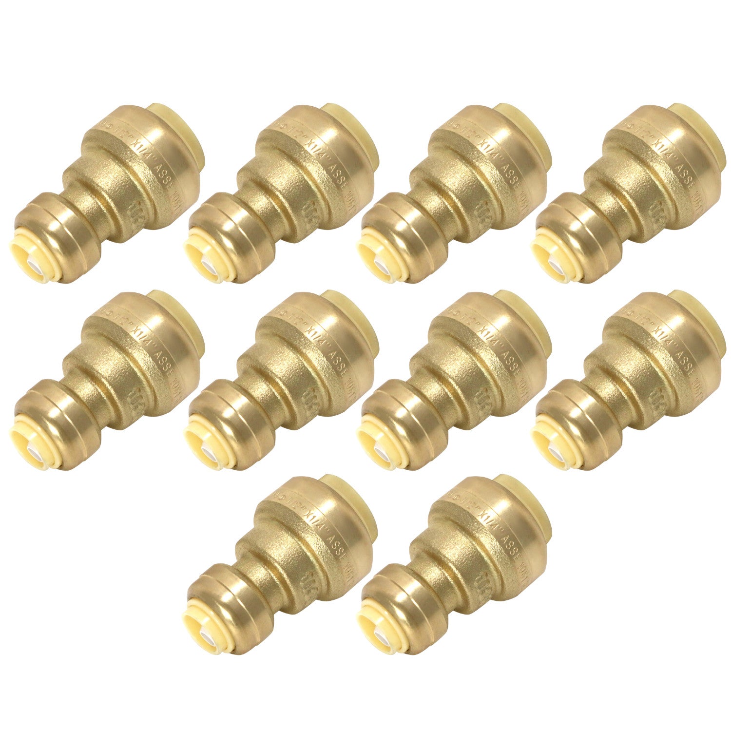 XFITTING 1/2" x 1/4" Reducing Coupling 10 Pack