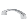 Bow Style 3-3/4" Inch Hole Centers Chrome Cabinet Hardware Handle