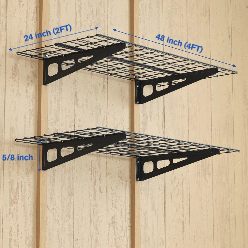 Workpro 4x2 Ft Garage Storage Shelving Wall Mounted Heavy Duty