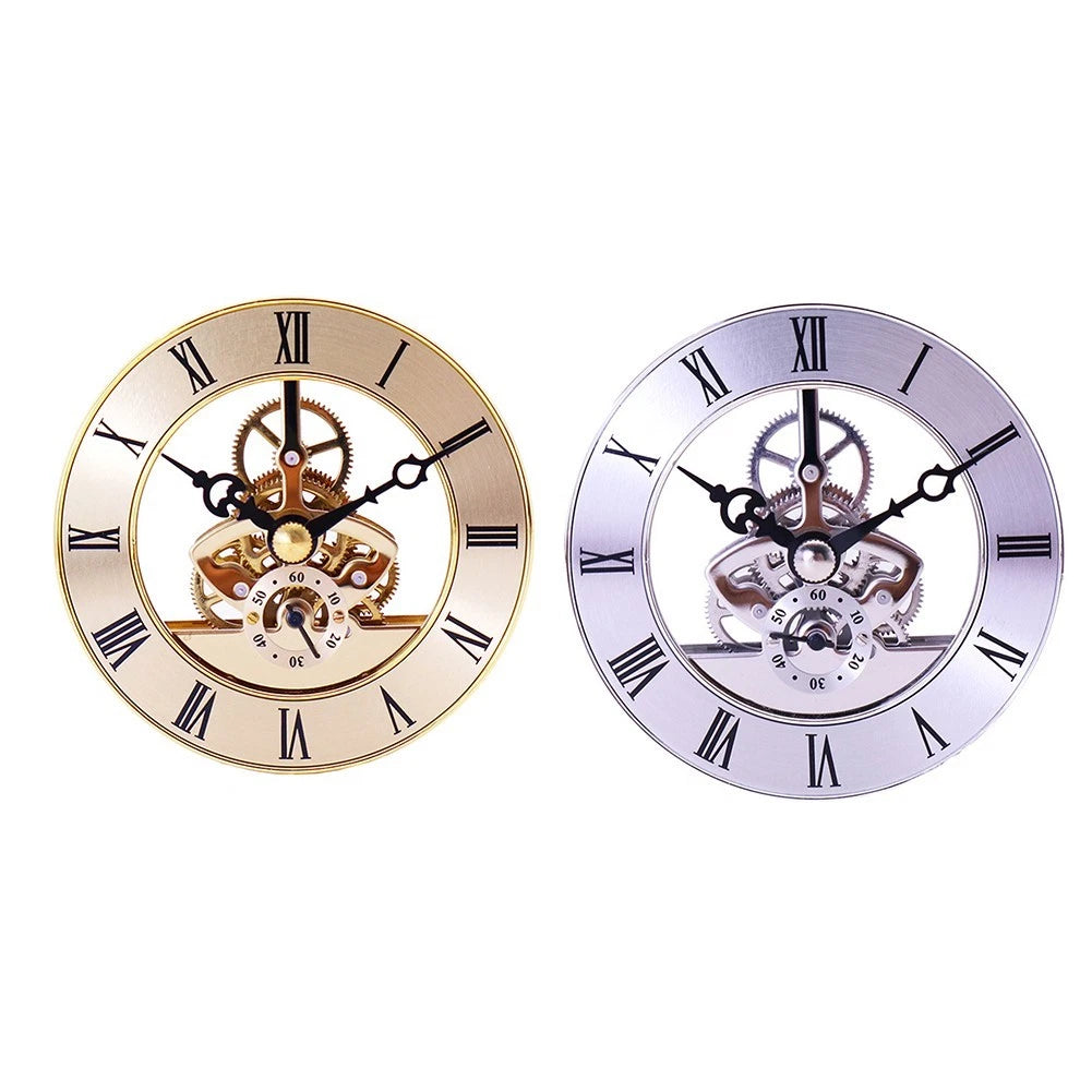 Stylish And Functional 86mm Gold Roman Numeral Clock Insert