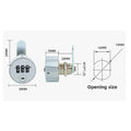 Zinc Alloy 3-wheel Drawer Lock For Cabinet Locker File Box Storage Use