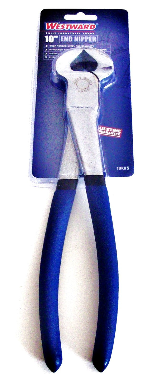 WESTWARD 10" END NIPPER CUTTER PINCER DYKES PLIERS WIRE CUTTING 1UKN5 Opens in a