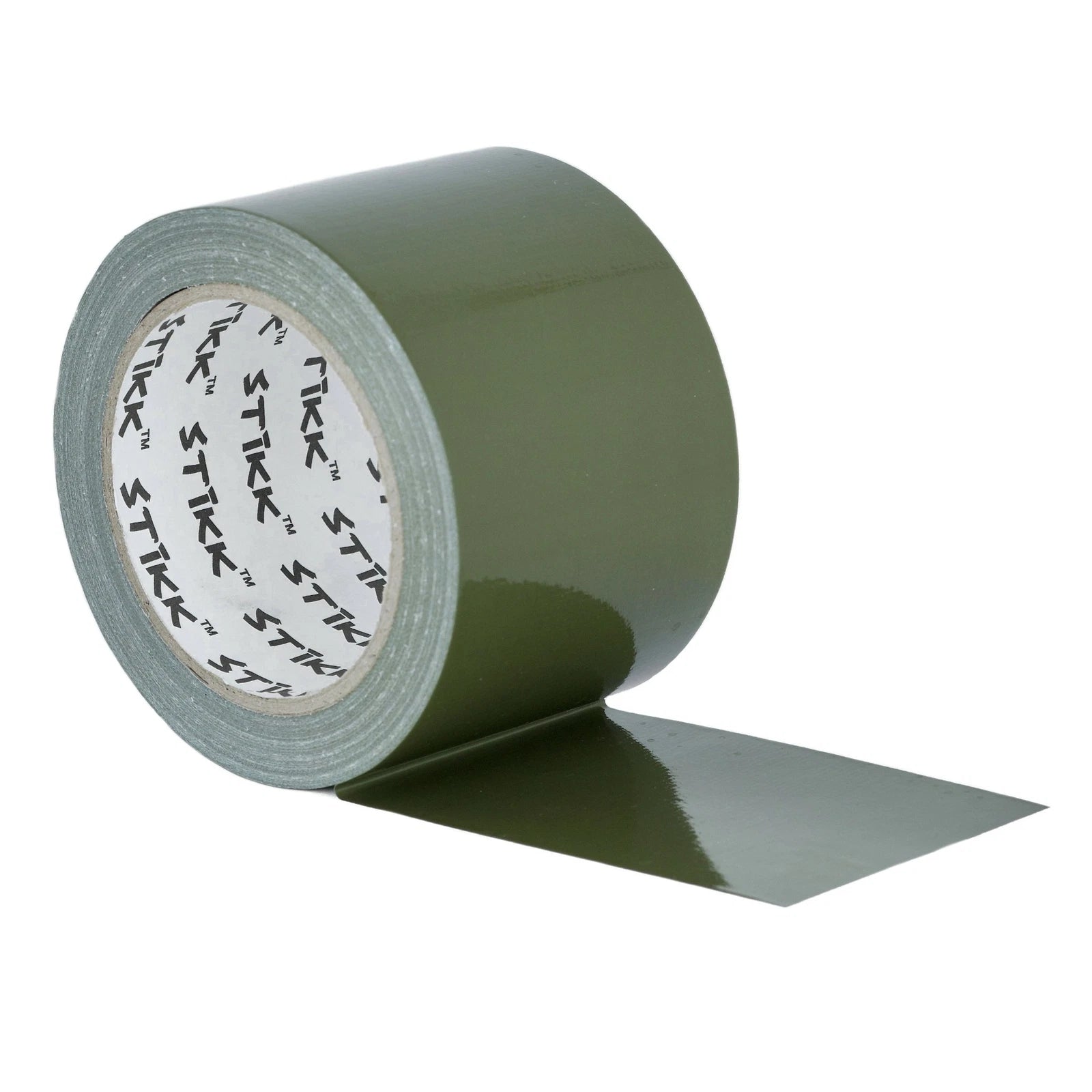 3" X 25yd 7.5mil Thick Drab Olive Duct Tape Pe Coat Weather Resistant