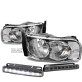 Chrome Housing Clear Lens Headlight+sign<wbr/>al | Built Supply Co