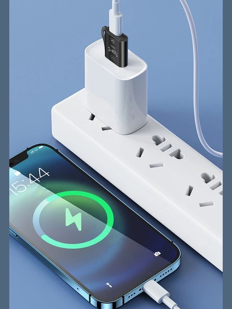 Usb To Usb C Converter 240W With Keychain Compatible With Various