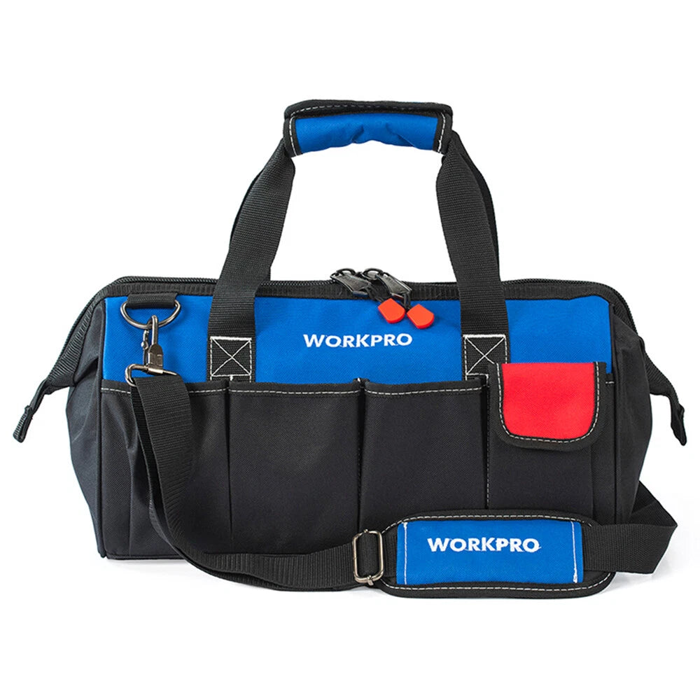 Workpro 18inch Close Top Wide Mouth Storage Tool Bag W/adjustable