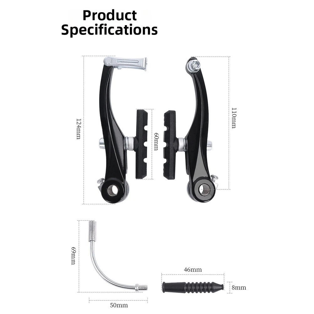 For Mountain Bike V Brake Calipers Aluminum Alloy With Rebound