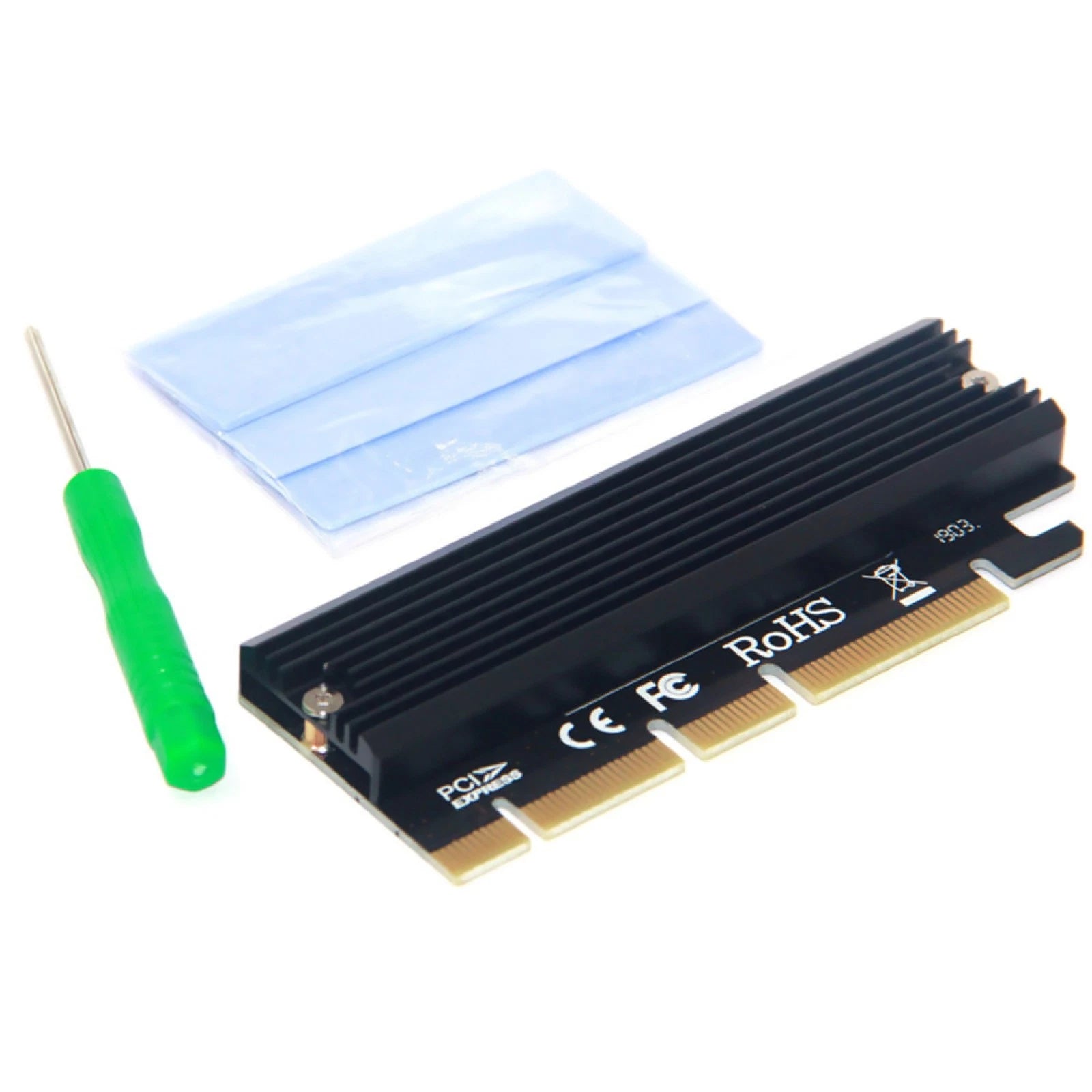 M.2 Pcie M Key Ngff Ssd To Pci-e Express 3.0 X4 X8 X16 Adapter Full