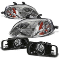 Chrome Housing Head Light Amber Side Marker+clear | Built Supply Co