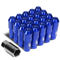J2 7075 Forged Aluminum M12x1.5 7cm Open-end Lug Nut Set W/adapter