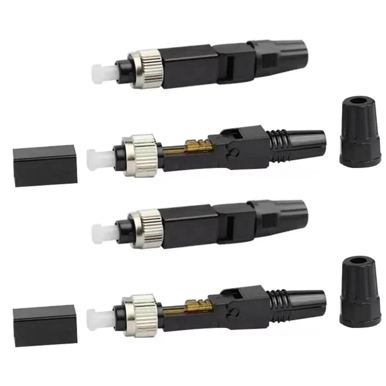 Set Single Mode Fc Upc Fiber Quick Optic Connector Fiber Optic Adapter