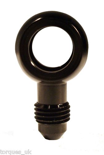 AN -4 (AN4 AN 04) 12.5mm Eye Banjo Adapter in Black