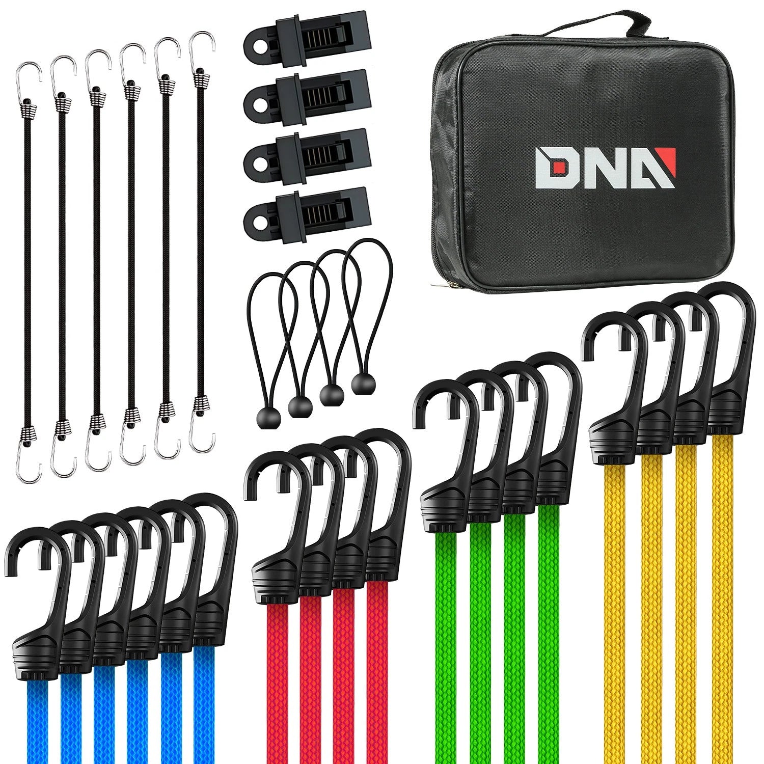 Multiple Ultra Strong Rubber Bungee Cords Assorted | Built Supply Co