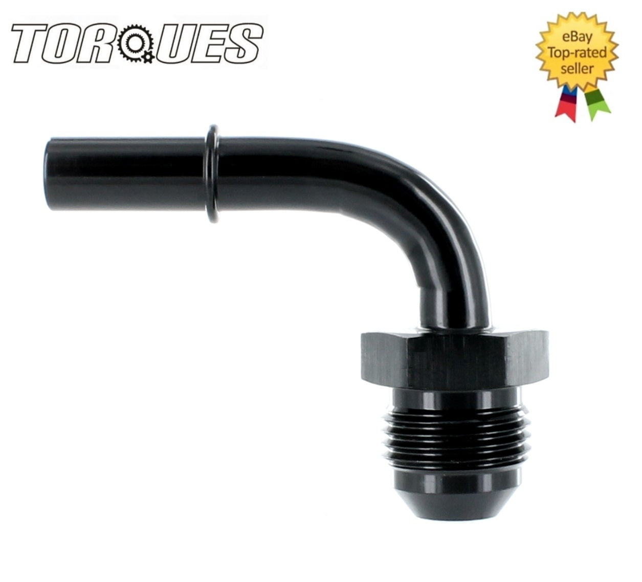 AN-6 90 Degree Quick Connect 5/16" Male Fuel Rail Adapter by Unbranded