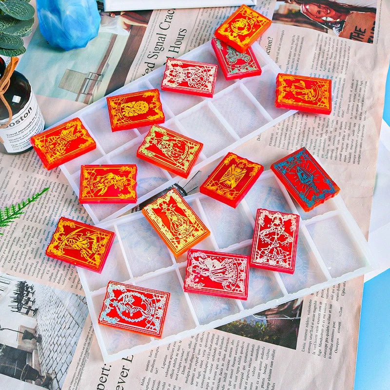 24 Different Tarot Silicone Molds Epoxy Resin Molds Diy Tarot Cards