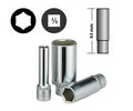 Force /Selta 3/8" Dr. 6pt 63mml Flank Deep Socket Metric & Imperial