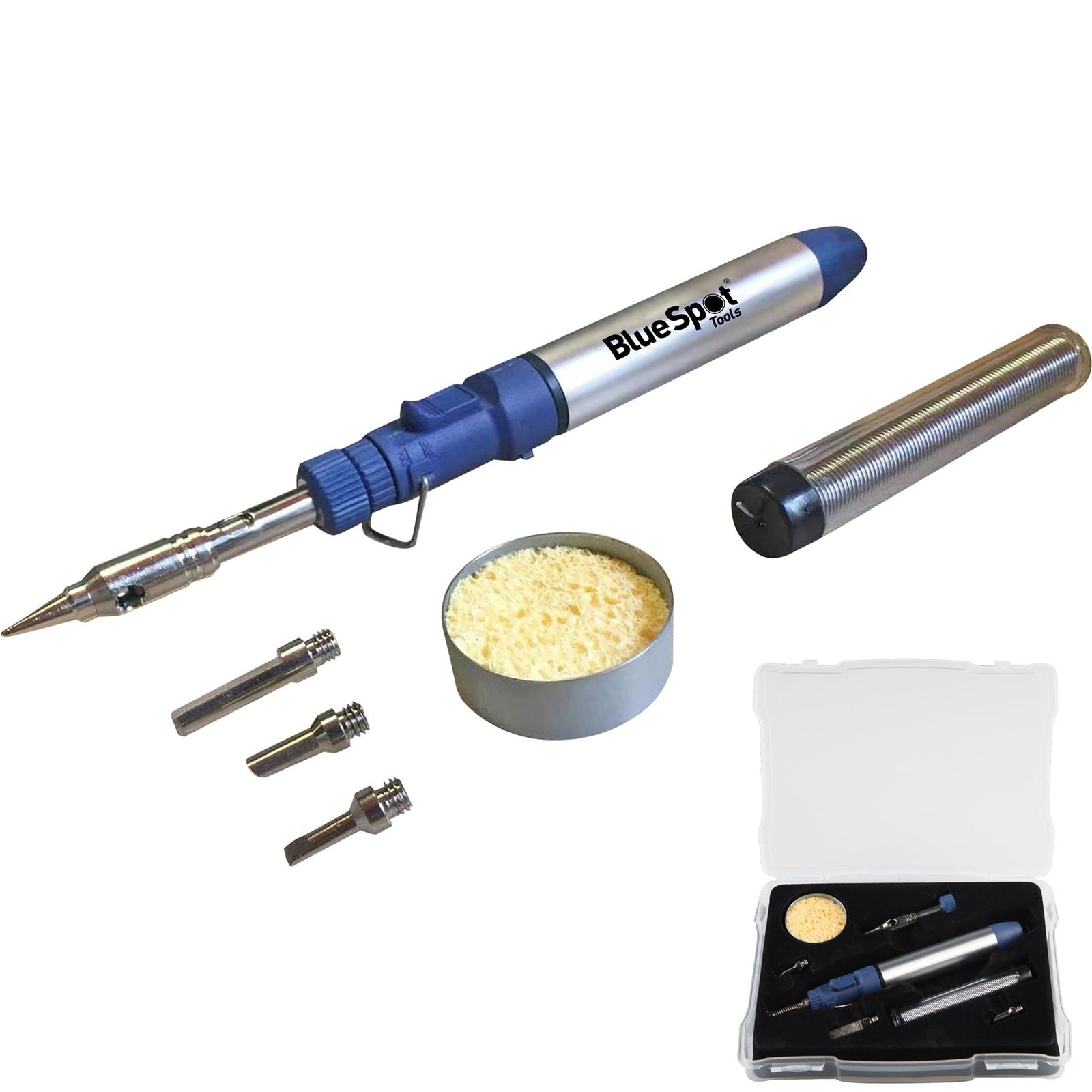 BlueSpot 8pc Micro Adjustable Soldering Iron Terminal Electronics With Tips SetO