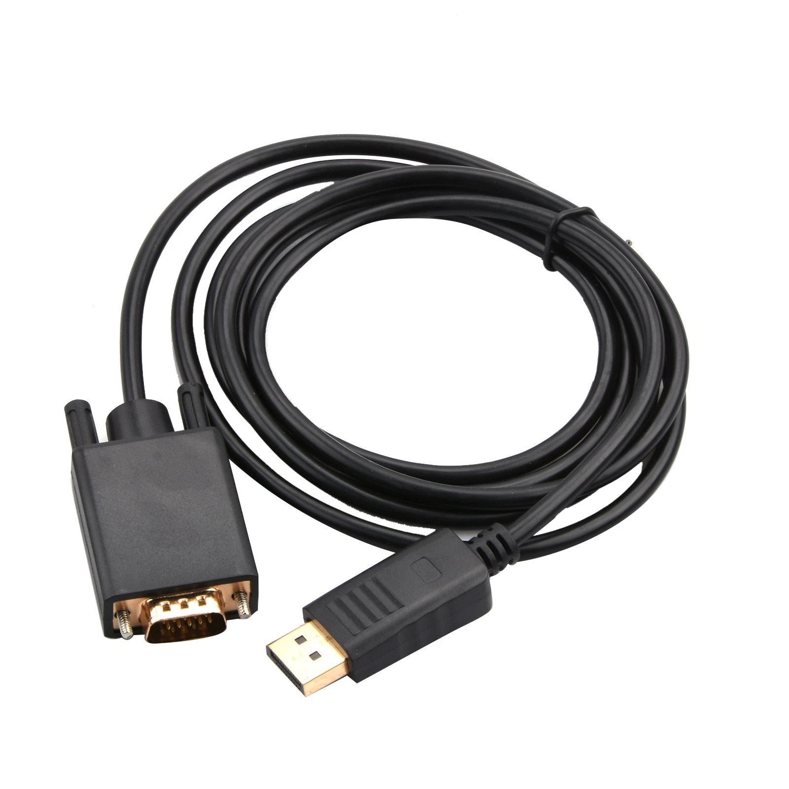 Dp To Vga Converter Display Port Male To Vga Male Adapter Cable 1080p