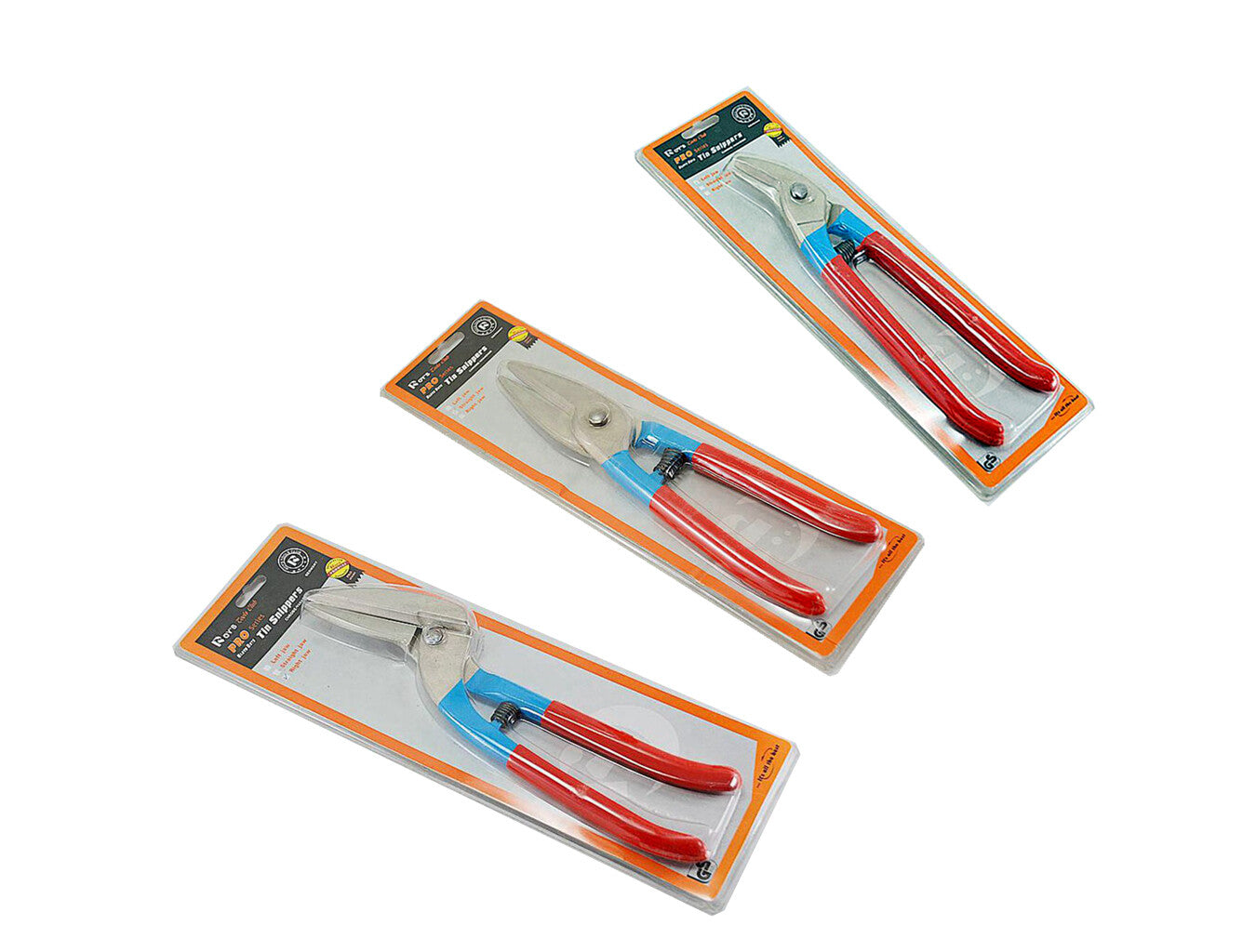 3PC Euro Type Heavy Duty Tin Snip Set