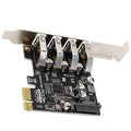4 Ports Pci-e To Usb 3.0 Hub Pci Express Expansion Card Adapter 5gbps