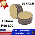 150 Pack 150mm Sanding Discs P60-600 by Unbranded