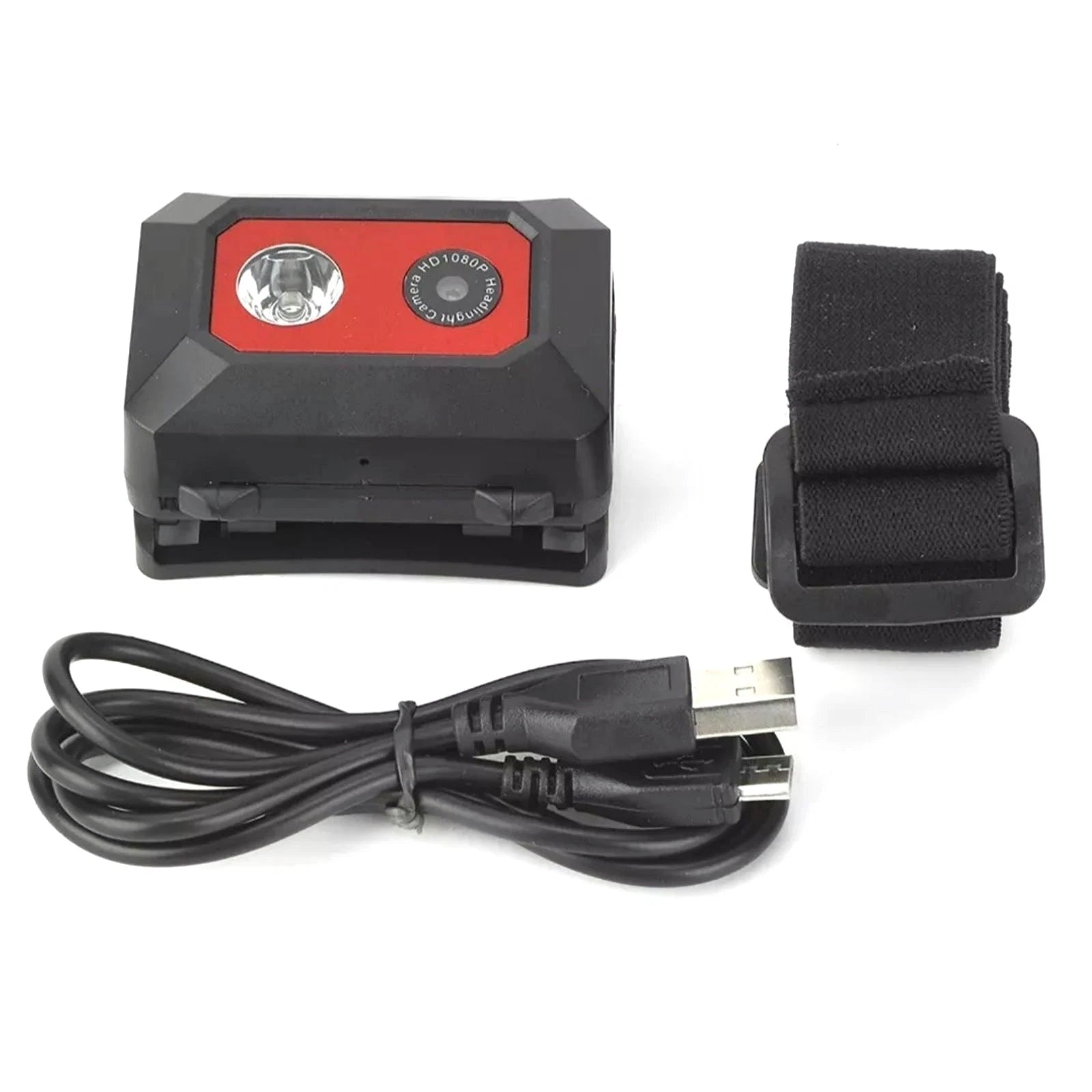 Head Strap Camera W/LED Headlamp 1.3mp Hd 1080p Night Vision
