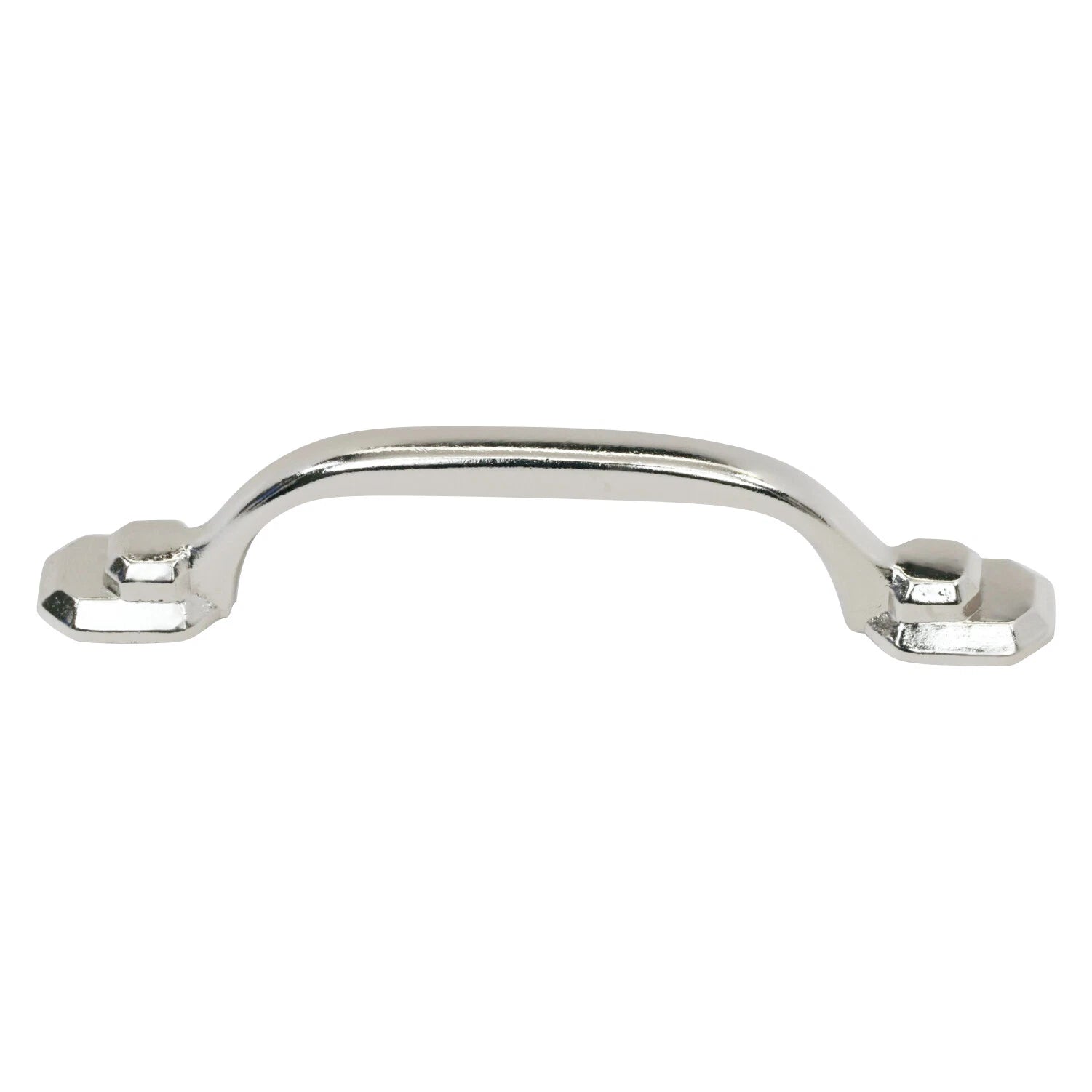Hexa Style 3" Hole Centers Traditional Polished Nickel Cabinet Pull