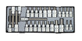 Force T4281 Hex Allen & Spline Socket Bits Set: M5-m16 Spline, 4-12mm