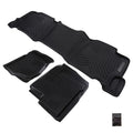 Carpet Floor Mats for Chevrolet Silverado 2500 HD Crew Cab 2007-2014 Black