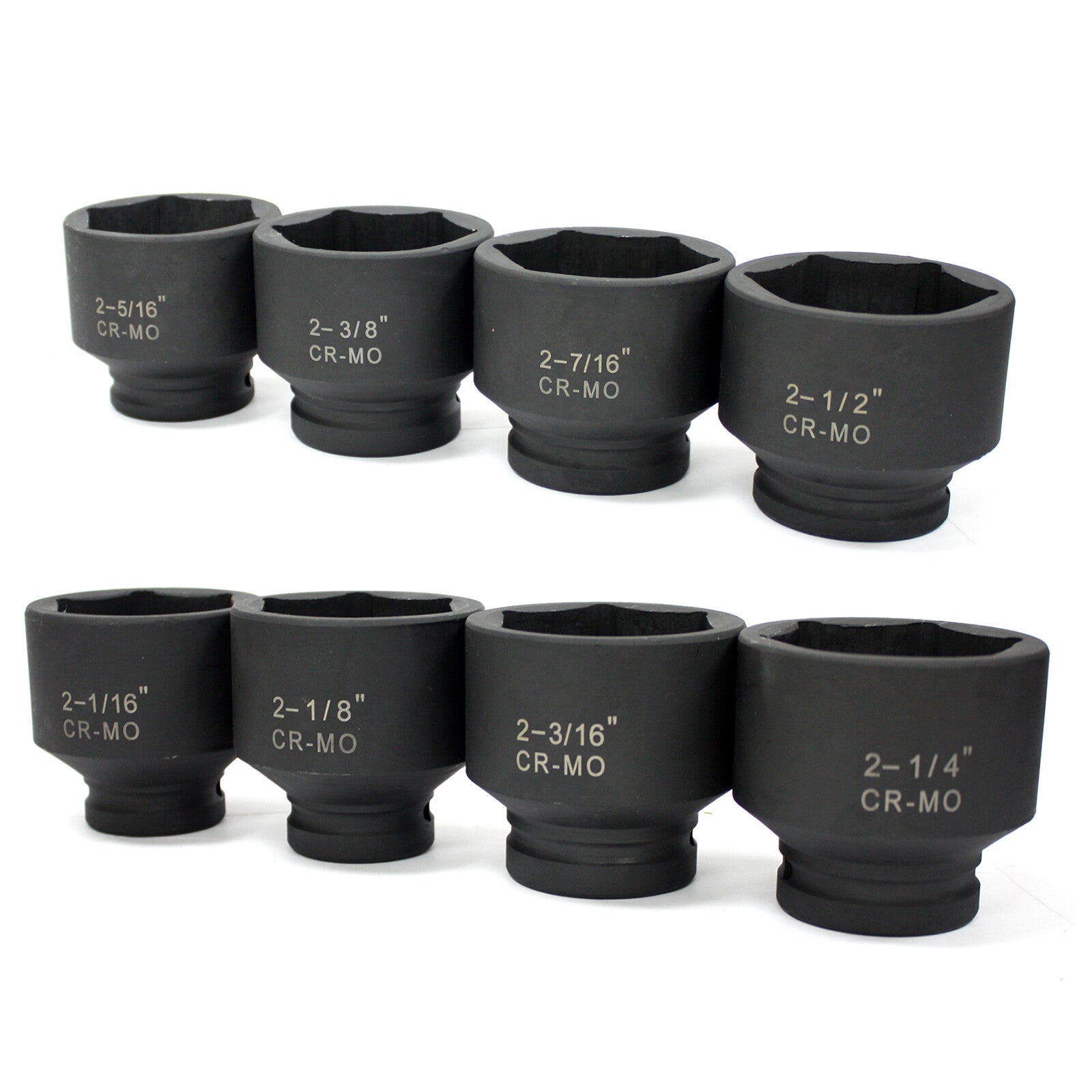 8pc 3/4-Drive Jumbo Shallow Air Impact Socket Set 2–2-1/2" by Unbranded