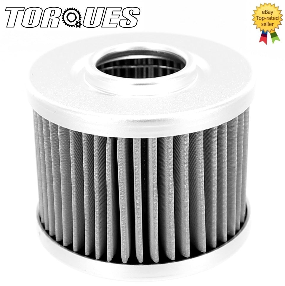 Torques Billet Aluminium Inspection Re-Usable Oil Filter 30 Micron