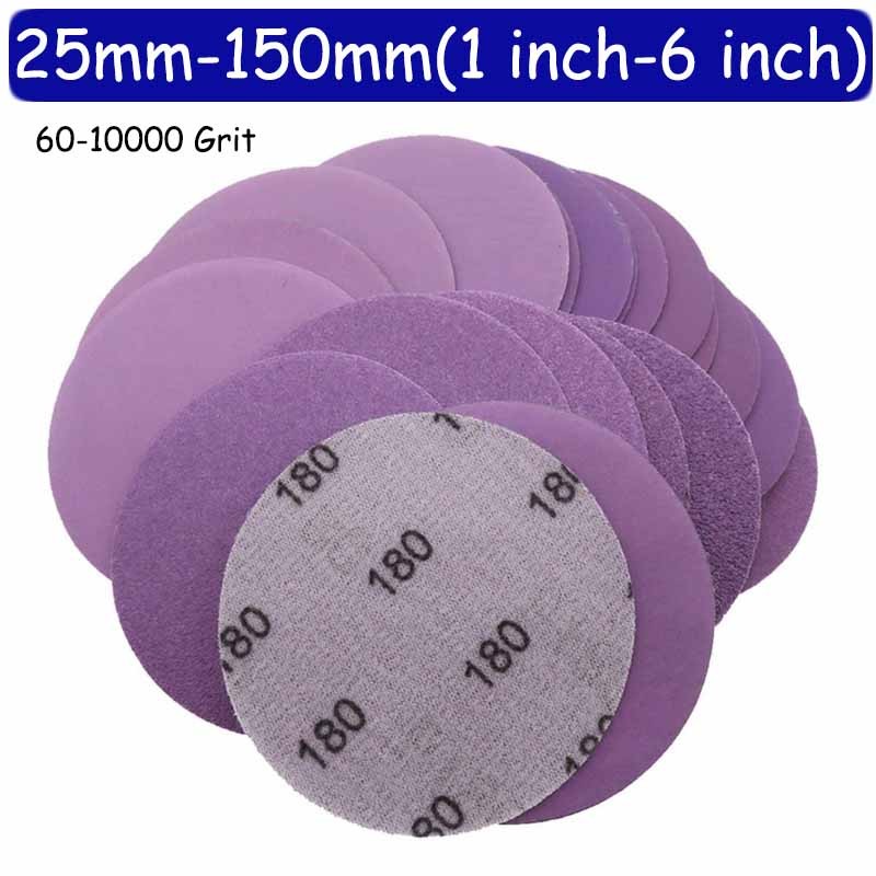 New Listing25mm-150mm Hook Loop Sanding Discs Pads 60-1
