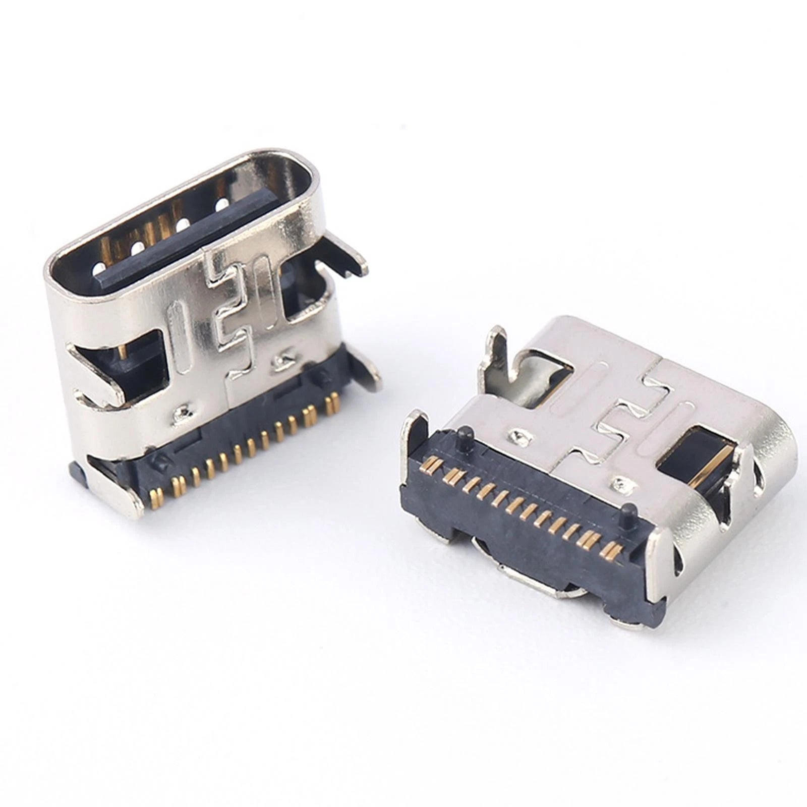 100 Usb Type-c 16pin Female Connector Mobile Cellphone Charging Port