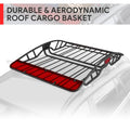 55'' Universal Steel Roof Rack Cargo Car Top | Built Supply Co
