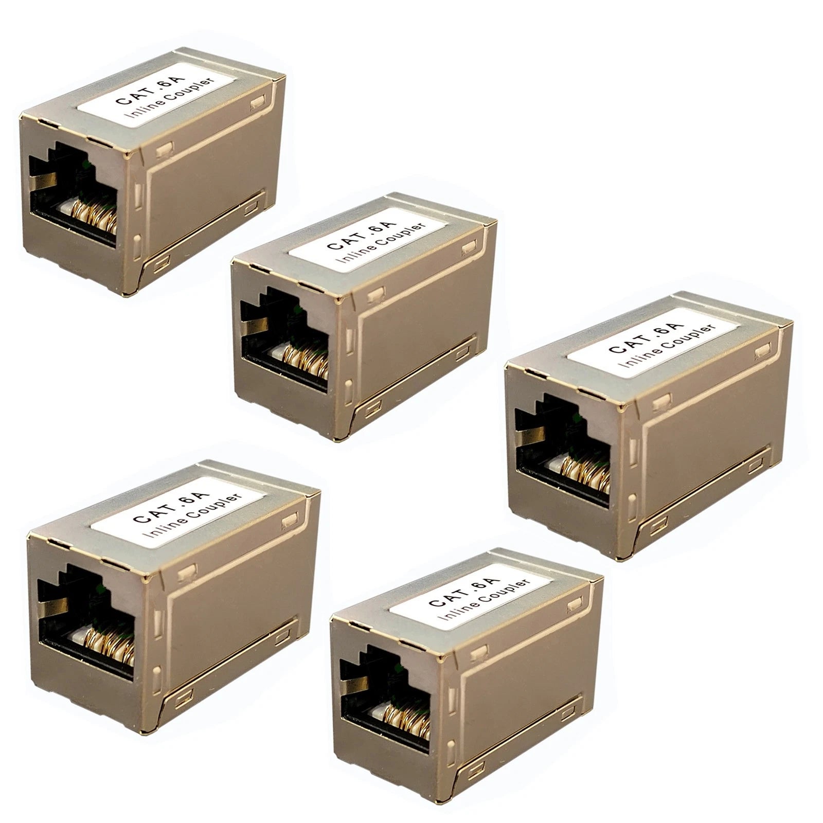 Cat6a Shielded Rj45 Ethernet Inline Joiner Adapter Cable Extender
