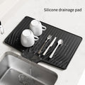 Slope Design Dish Drying Mat Heat Insulating Pad For Kitchen