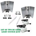 Lot 2 1000watt De Growth Light Kit Digiital Ballast Hps & 41"x27"
