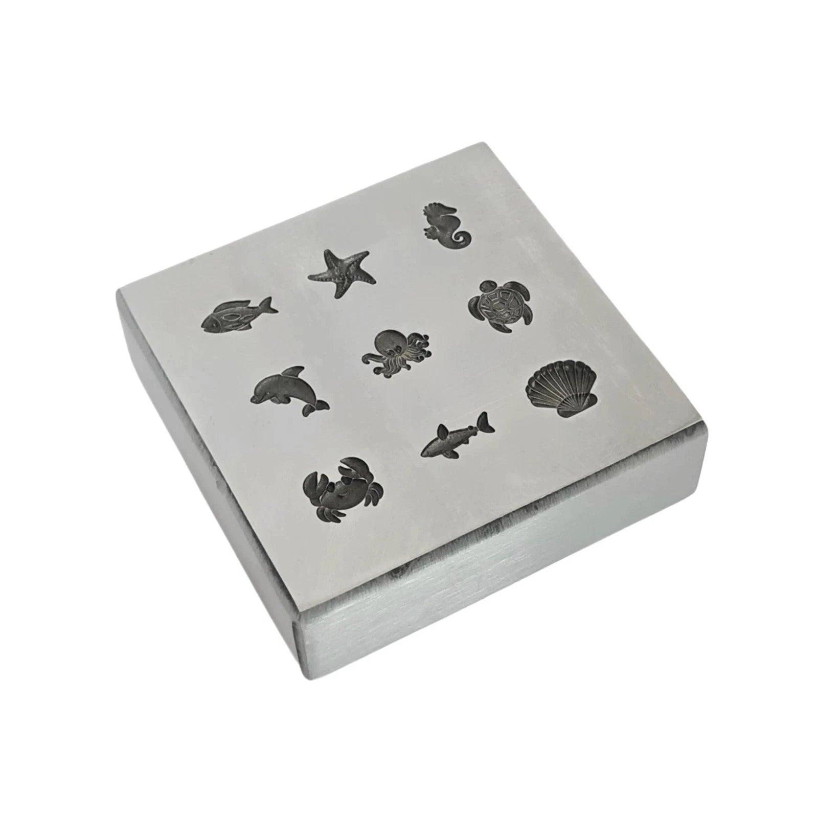 9 Impression Sea Life Shapes Shot Plate - Silversmith Tools - Jewelry