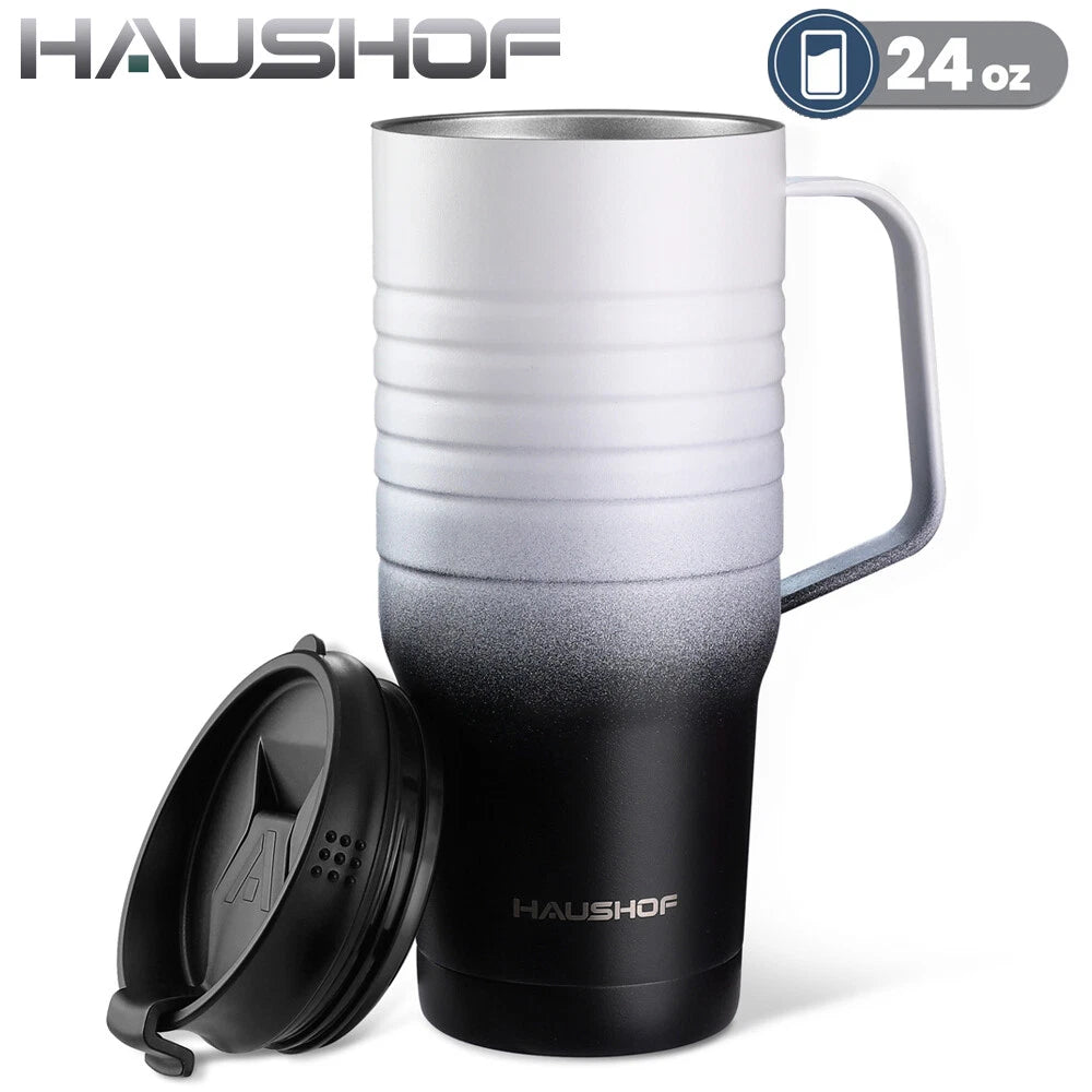 Haushof 24oz Stainless Steel Travel Mug Vacuum | Built Supply Co