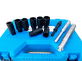 14pcs 1/2" Dr. Wheel Locking Nut Removal Tool Kit Rim Lock Release Tool Set