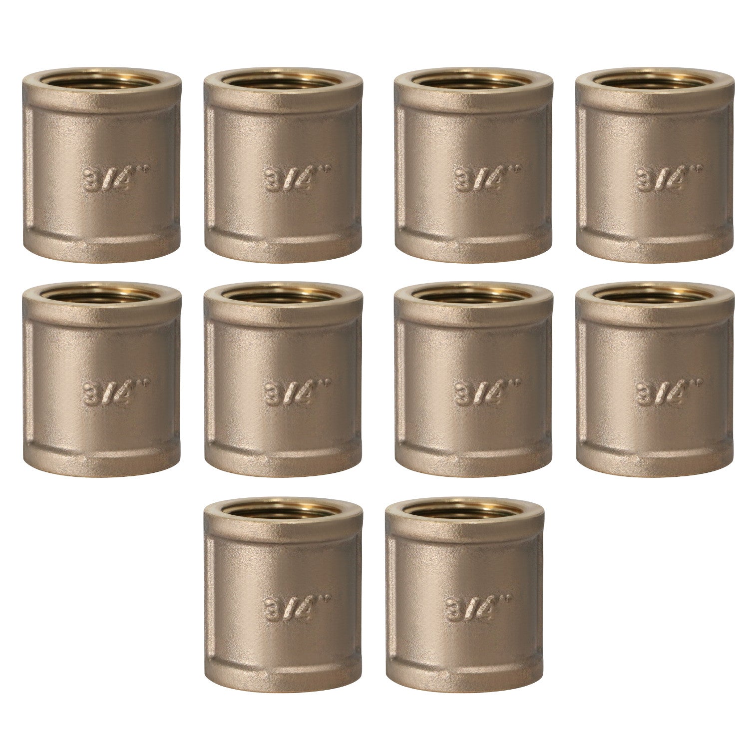10 Pack XFITTING 3/4" FIP x 3/4" FIP Coupling, Female N