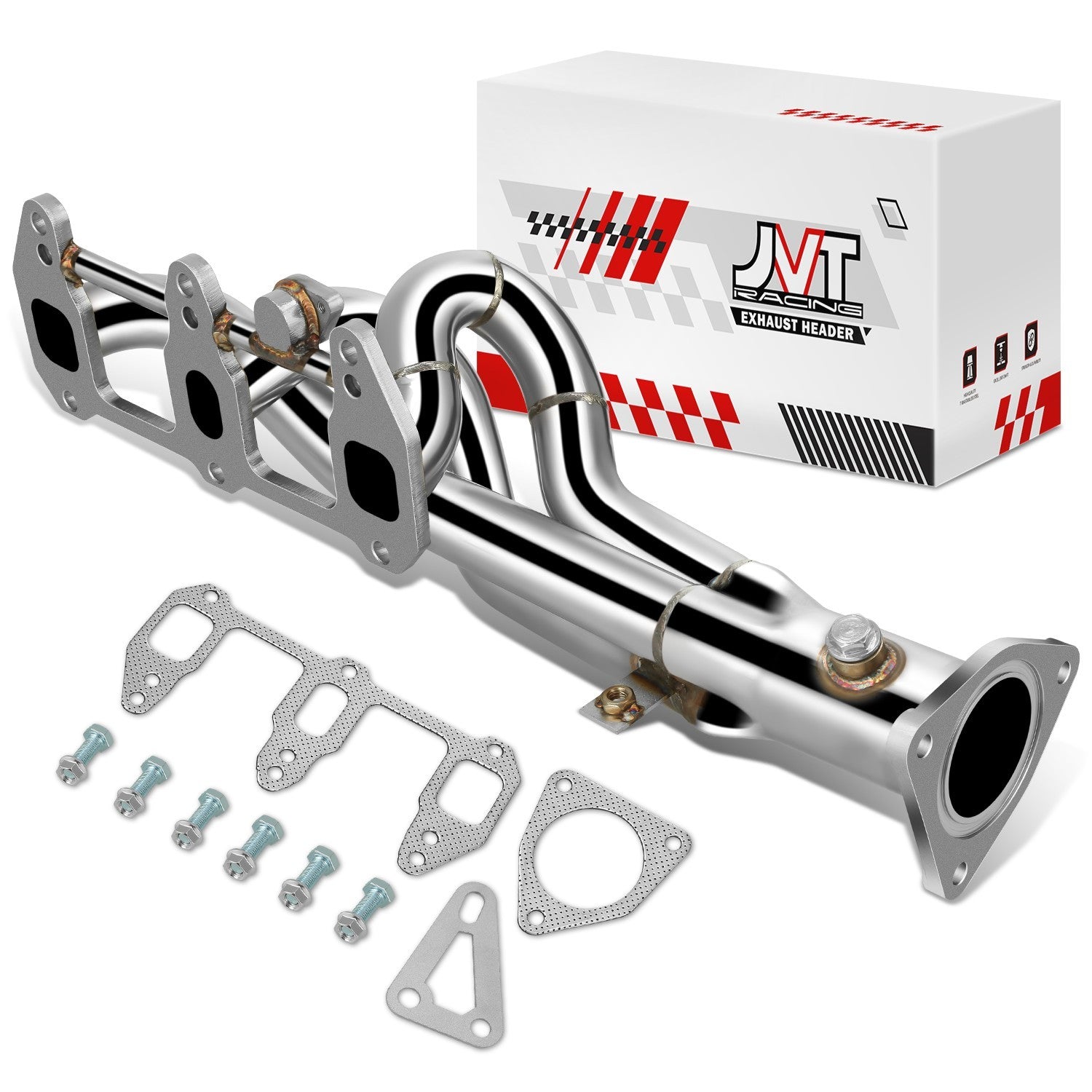 Fit 04-11 Mazda RX-8 2" OD Metallic 3-1 Shorty Header Exhaust Manifold