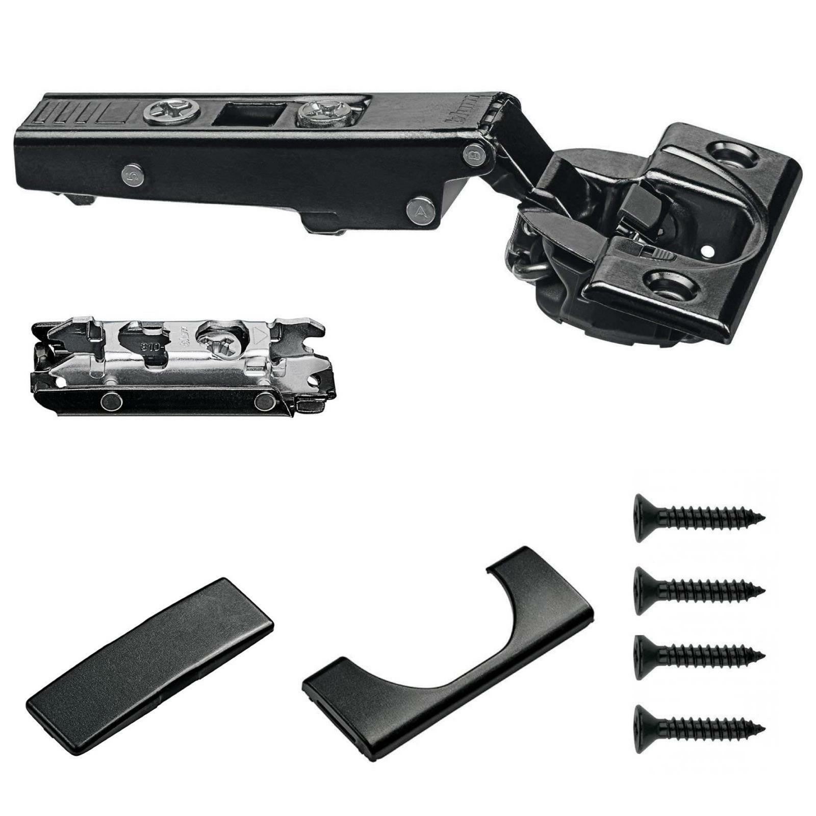 Blum Onyx Black Soft Close Hinge Overlay Clip Top +