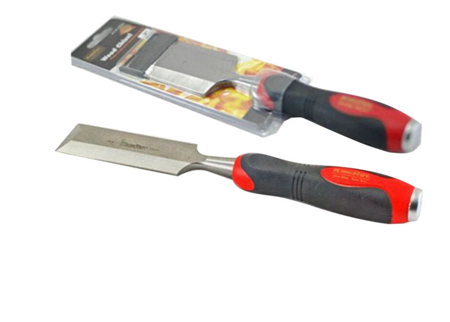 Cr-v Carpentry Flat Wood Chisel Metal End Cap Option:10-50mm