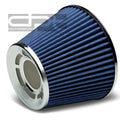 3" Performance Short Ram Cold Air Intake Tapered Blue Rubber Race