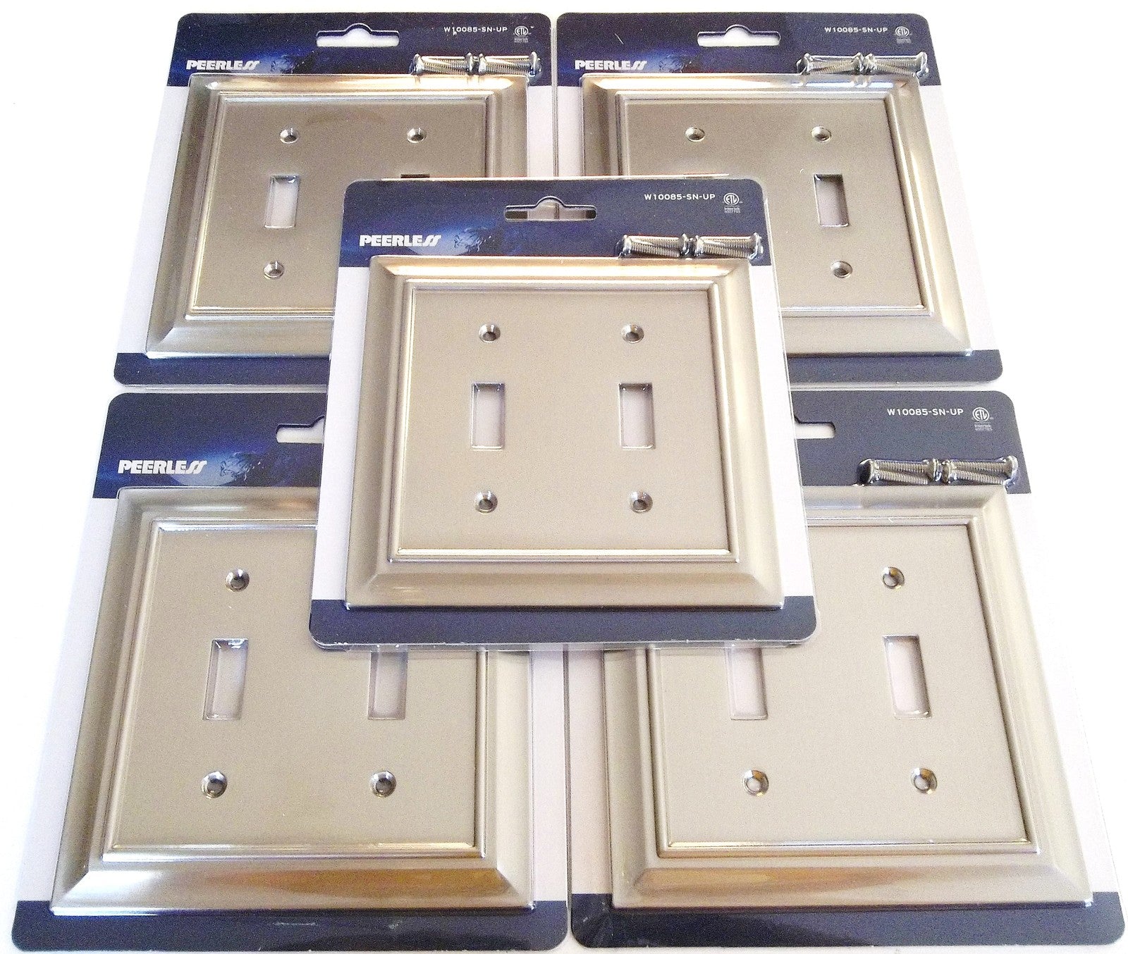 Peerless Satin Nickel Wall Switch Plate Cover