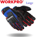 WORKPRO Heavy Duty Work Gloves Large Synthetic Leather Impact Working Gloves NEW