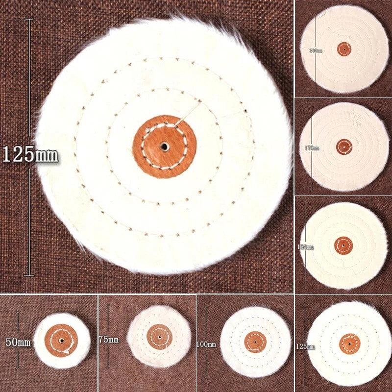Reliable Cloth Buffing Polishing Wheel For Glass Plastic Jewelry White