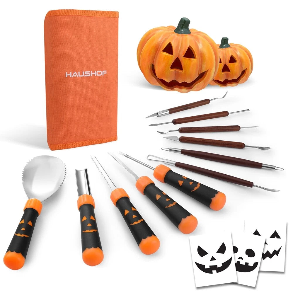 Haushof Pumpkin Carving Tools Halloween Pumpkin Carving Knives Sets